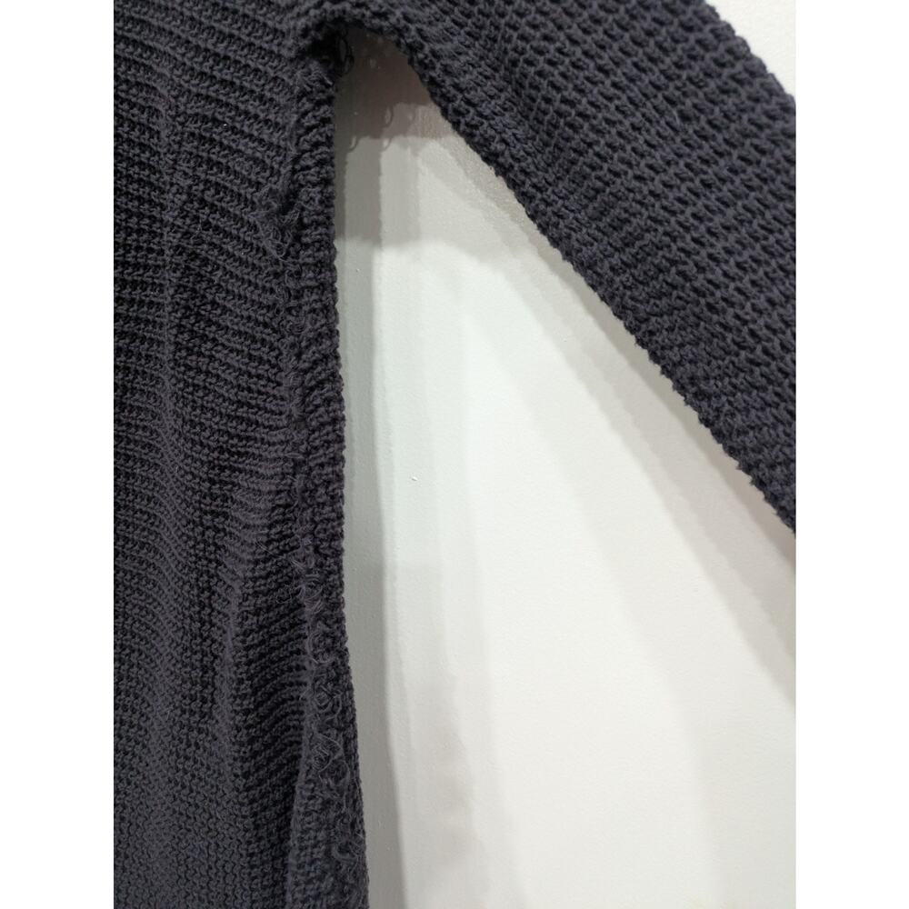 Free People Charcoal Grunge Oversized High Low Sweater Small - Picture 9 of 12